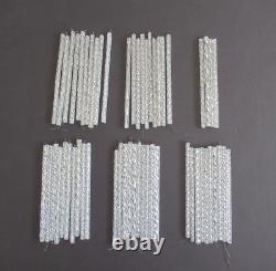 Lot of 53 pcs. Vintage Crystal Glass Swirl Bars For Chandelier Lamp Parts 6 in