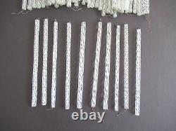 Lot of 53 pcs. Vintage Crystal Glass Swirl Bars For Chandelier Lamp Parts 6 in