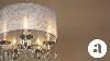 Luna Collection 5 Light Shaded Silver Crystal Chandelier Product Video Amalfi Decor
