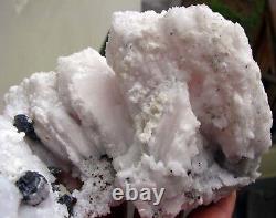 MANGANOAN CALCITE CRYSTALS, TENANTITES & PYRITES from PERÚ. MASTER PIECE