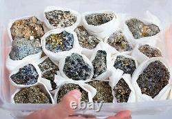 MIX Lot Of Pyrite, Sphalerite And Galena Specimen 19 Pieces From Bulgaria