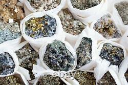 MIX Lot Of Pyrite, Sphalerite And Galena Specimen 19 Pieces From Bulgaria