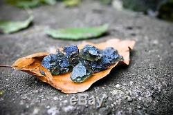 MOLDAVITE 19 pieces between 0.5 to 1.0 grams each (13.3 grams total weight)