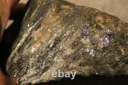 MOLYBDENITE ON MATRIX SPECIMAN DISPLAY PIECE LARGE PIECE 7 pounds OLD STOCK