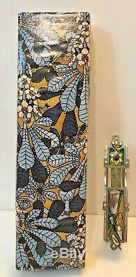 MUSEUM PIECE MEZUZAH Beaded Crystal Shell Intricate Beautifully Detailed- NEW