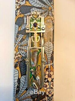 MUSEUM PIECE MEZUZAH Beaded Crystal Shell Intricate Beautifully Detailed- NEW