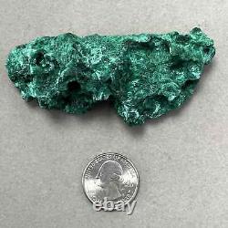 Malachite (fibrous) floater, standing display piece, healing crystal