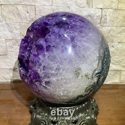Massive Amethyst Crystal Sphere Statement Piece
