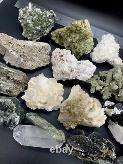 Mix Gemstones Specimens Lot Of 16 Pieces