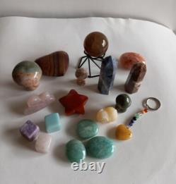 Mixed Bundle of Crystals 18 Pieces Over 1lb