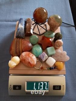 Mixed Bundle of Crystals 18 Pieces Over 1lb