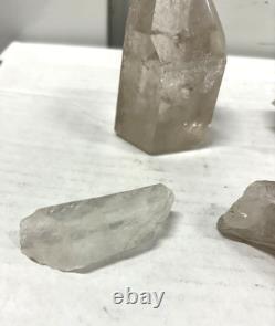 Mixed Crystal Lot 9 Pieces Smokey Quartz Apotholyte Stilbrite Phantom Point Crys