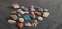 Mixed Lot of Rocks, Stones, Coral and Crystals, others Lot Collection 24 Pieces