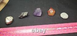 Mixed Lot of Rocks, Stones, Coral and Crystals, others Lot Collection 24 Pieces