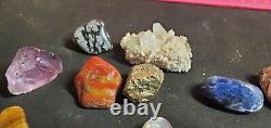 Mixed Lot of Rocks, Stones, Coral and Crystals, others Lot Collection 24 Pieces