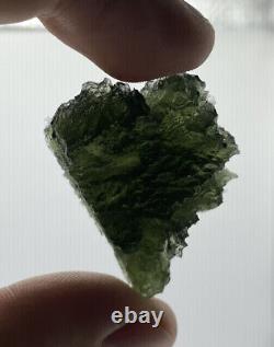 Moldavite Crystal Collectible Piece 16.43 grams 82.15ct Well Textured Locenice