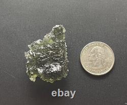 Moldavite Crystal Collectible Piece 16.43 grams 82.15ct Well Textured Locenice