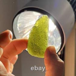 Moldavite (rough)'Standing Sail' palm piece (23.1gr) healing crystal