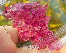 Myanmar Mansin Spinel Clean Rough Crystal Bipyramidal Vivid Pink 20ct 92piece