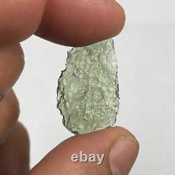 NATURAL GREEN MOLDAVITE PIECE FROM CZECH REPUBLIC 8.25 Carats / 1.65 Grams