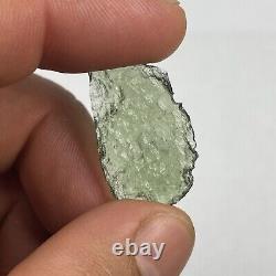 NATURAL GREEN MOLDAVITE PIECE FROM CZECH REPUBLIC 8.25 Carats / 1.65 Grams