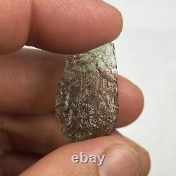 NATURAL GREEN MOLDAVITE PIECE FROM CZECH REPUBLIC 8.25 Carats / 1.65 Grams