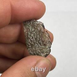 NATURAL GREEN MOLDAVITE PIECE FROM CZECH REPUBLIC 8.25 Carats / 1.65 Grams