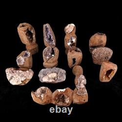 Natural Amethyst Geode Quartz 6.27kg 13pc Healing Crystal Collector Stones