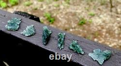 Natural Besednice Moldavite 5.88g/29.45ct 6 Piece Lot Small Crystals Czech