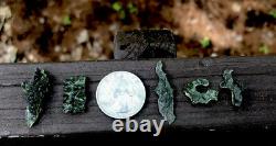Natural Besednice Moldavite Lot 5 Piece Small Crystals 3.74gr/18.70ct
