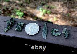 Natural Besednice Moldavite Lot 5 Piece Small Crystals 3.74gr/18.70ct