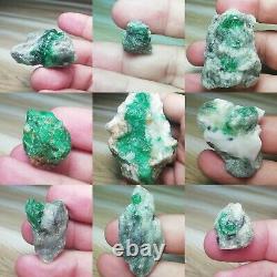 Natural Emerald Specimens. 1365 g, 48 pieces