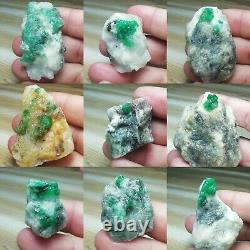 Natural Emerald Specimens. 1365 g, 48 pieces