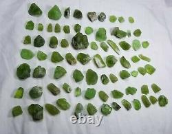 Natural Gemmy peridot crystals with nice crystallization in most pieces 280 gram