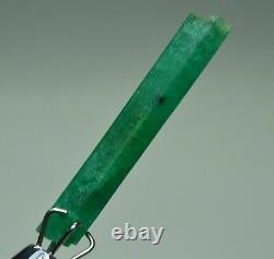 Natural Green Color Elongated Three Pieces Emerald Crystal Lot 10.70 Carat