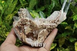 Natural Himalayan Crystal Orange Cathedral Rough Geode Minerals 613 gm Specimen