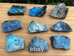 Natural Labradorite Slab, 2 4 High Flash Raw Labradorite, Pick a Weight