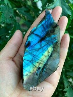 Natural Labradorite Slab, 2 4 High Flash Raw Labradorite, Pick a Weight