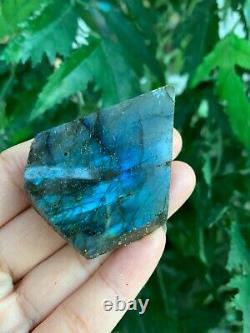 Natural Labradorite Slab, 2 4 High Flash Raw Labradorite, Pick a Weight