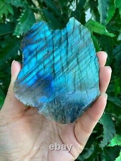 Natural Labradorite Slab, 2 4 High Flash Raw Labradorite, Pick a Weight