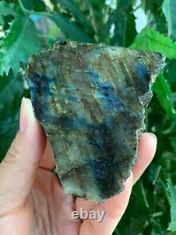 Natural Labradorite Slab, 2 4 High Flash Raw Labradorite, Pick a Weight