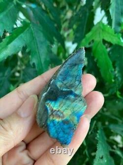 Natural Labradorite Slab, 2 4 High Flash Raw Labradorite, Pick a Weight