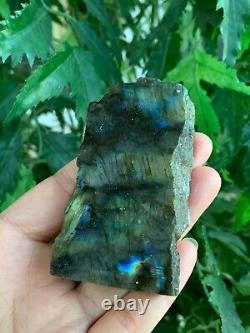 Natural Labradorite Slab, 2 4 High Flash Raw Labradorite, Pick a Weight