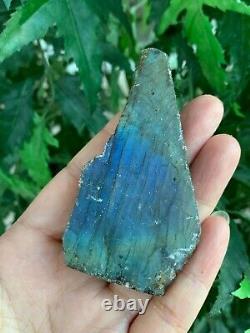 Natural Labradorite Slab, 2 4 High Flash Raw Labradorite, Pick a Weight