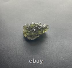 Natural Moldavite Besednice 13.65ct Mantle Piece Certificate of Authenticity