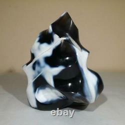 Natural Orca AGATE Blue Agate Flame Polished Freeform Display Piece 1kg