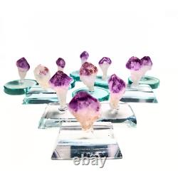 Natural Shape Random Raw Amethyst Crystals Stone Piece for Collection 1 pc 1 Oz