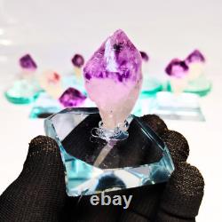 Natural Shape Random Raw Amethyst Crystals Stone Piece for Collection 1 pc 1 Oz