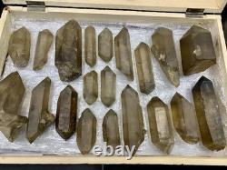 Natural Well Terminated Smoky Quartz Crystals Healing Crystals Skardu, mine 20pcs
