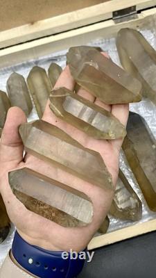Natural Well Terminated Smoky Quartz Crystals Healing Crystals Skardu, mine 20pcs
